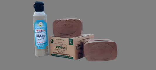 Allergy Relief Combo: 2 Ubtan Soaps 100gm Each + Allergy Healing Oil 120ml