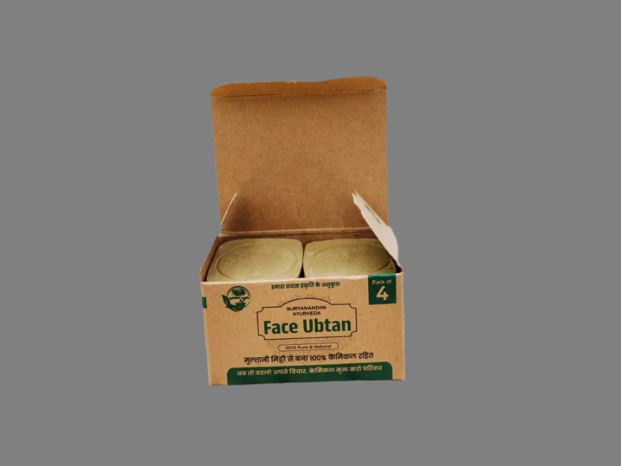 Face Ubtan Multani Mitti Handmade Soap 100gm (Pack of 4)
